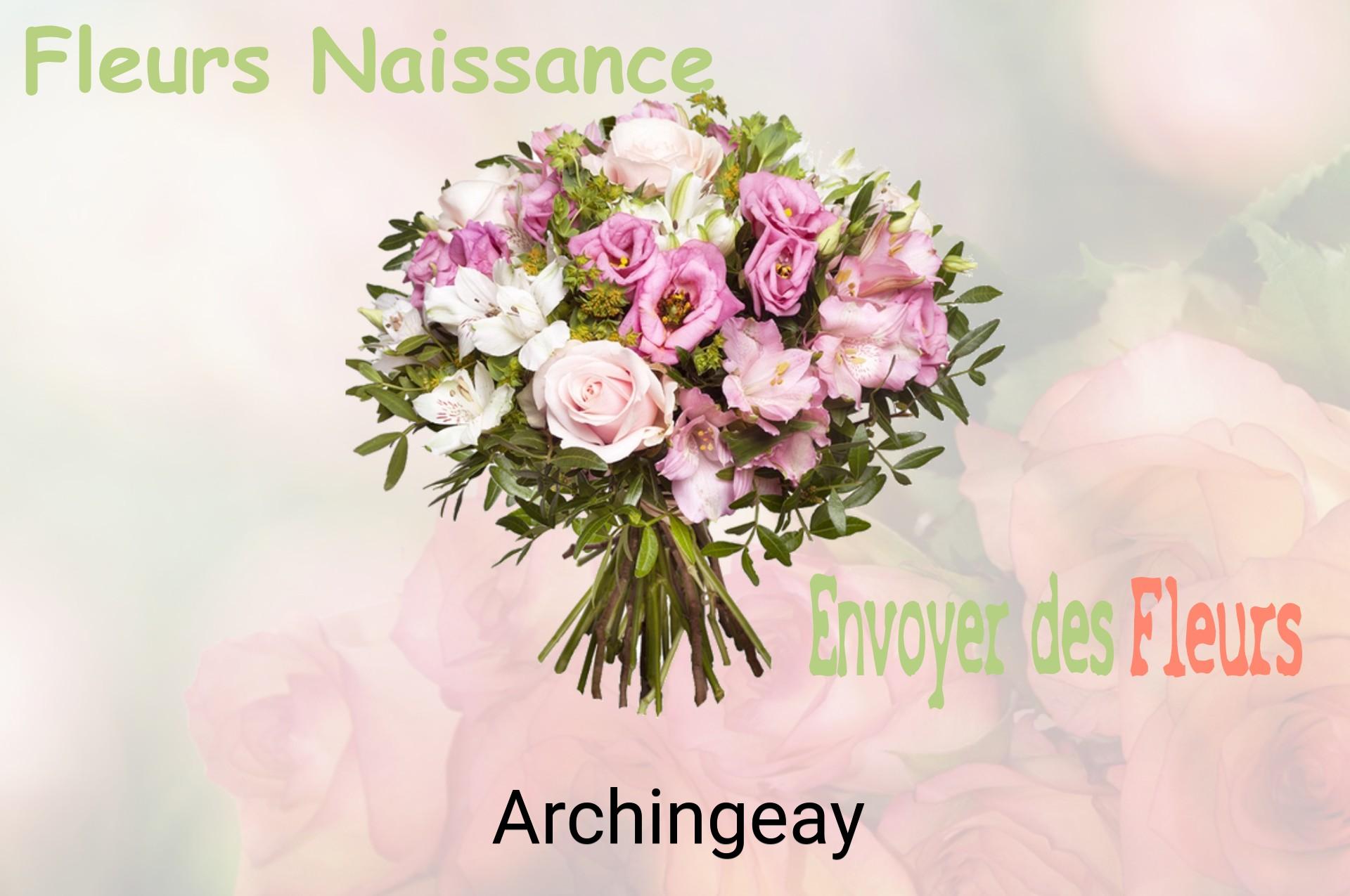 Bouquet de fleurs de naissance livré à Archingeay